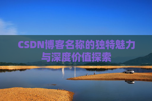 CSDN博客名称的独特魅力与深度价值探索